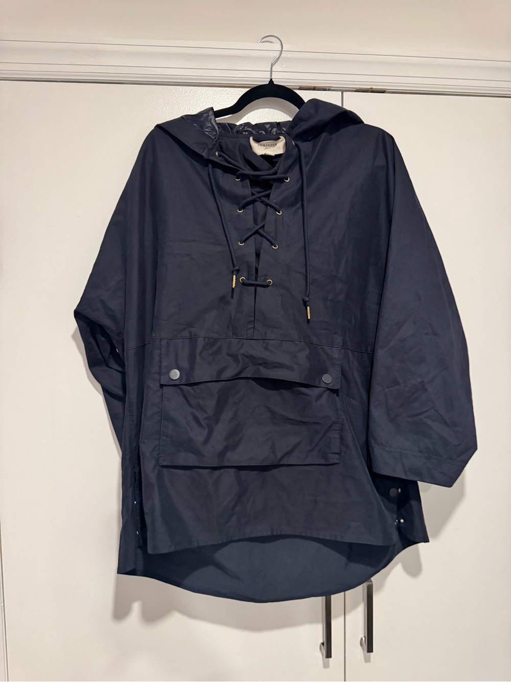 Tuckernuck Navy Hooded Lace-Up Utility Anorak
